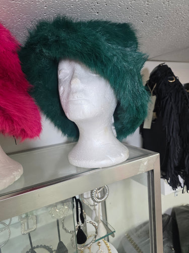 Furry faux fur hats