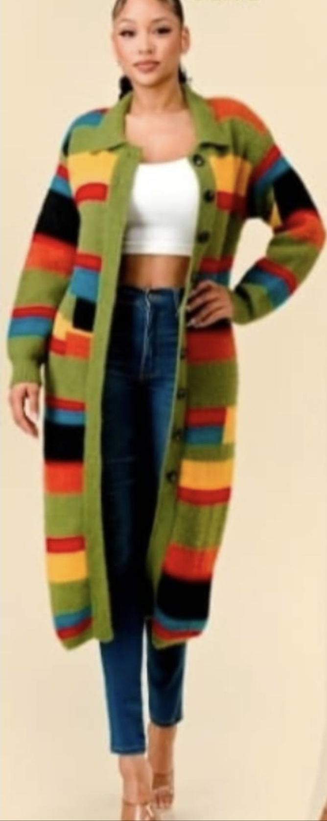 Tammy color block sweater