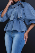 Demi denim top