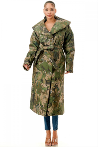 Carrie Camo coat