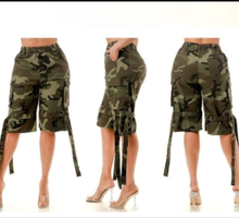 Camo cargo shorts