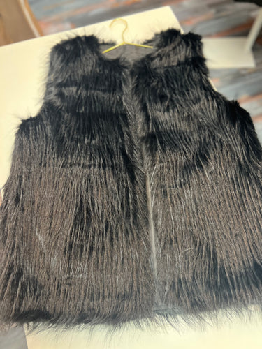 Pash fur vest (black)