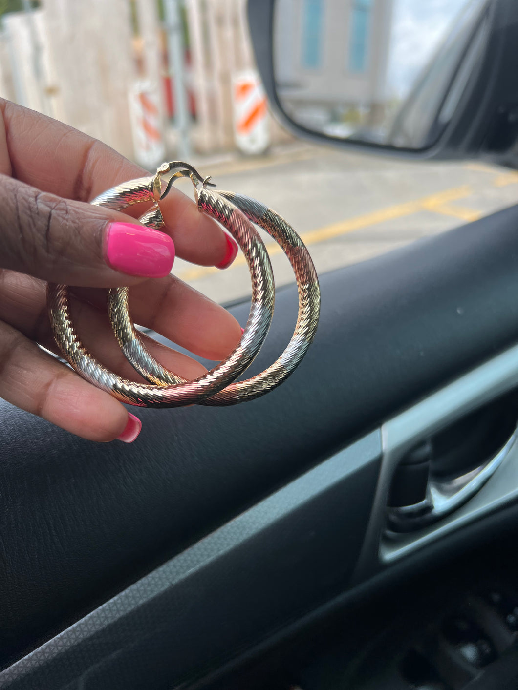 Tri color texture hoop
