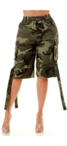 Camo cargo shorts