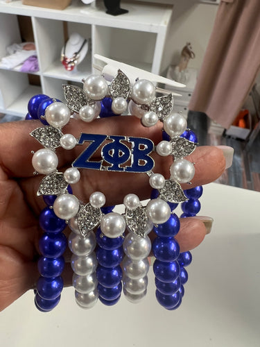 Zeta phi beta stretch bracelet