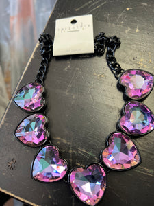 Purple Heart necklace