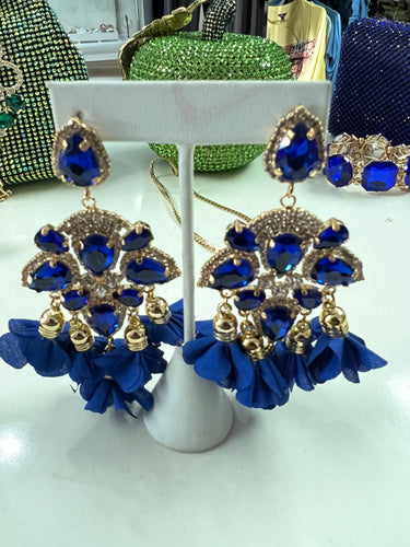 Blueberry bling earring